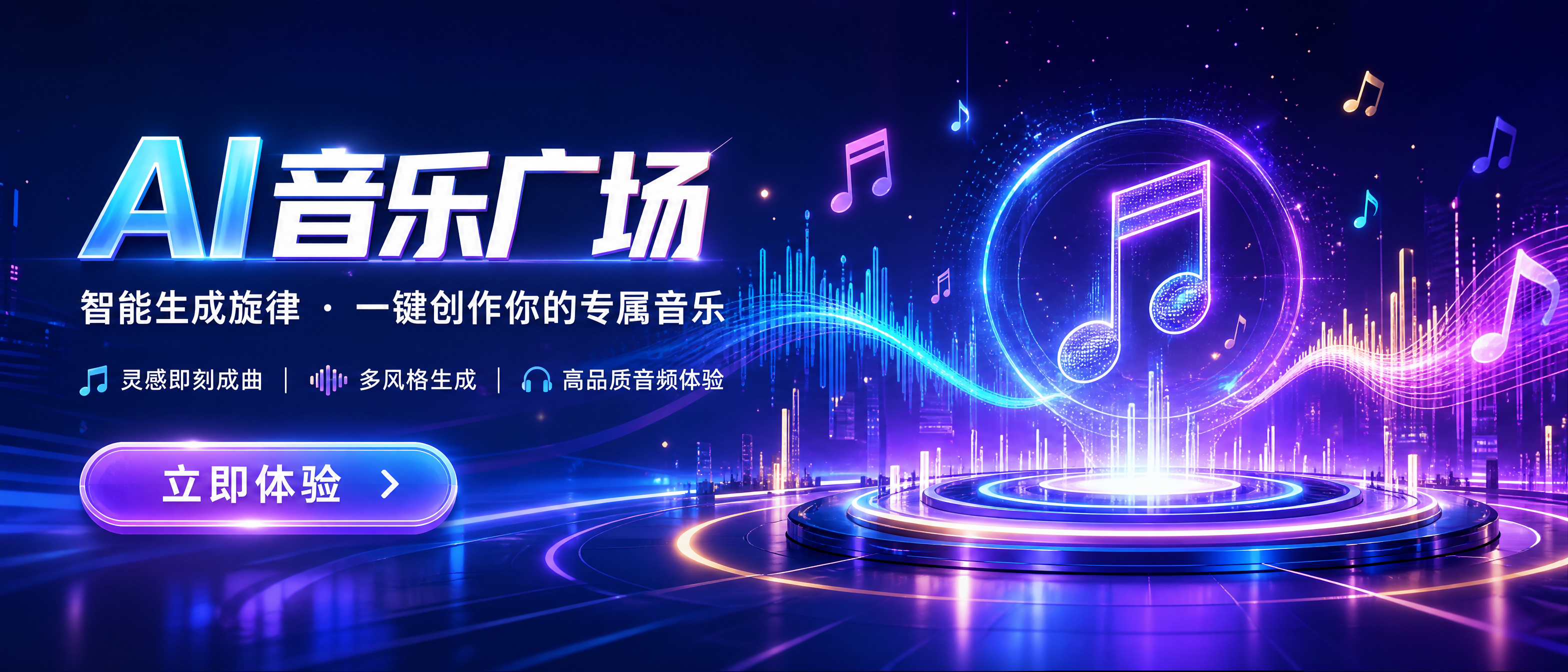 音乐广场横幅